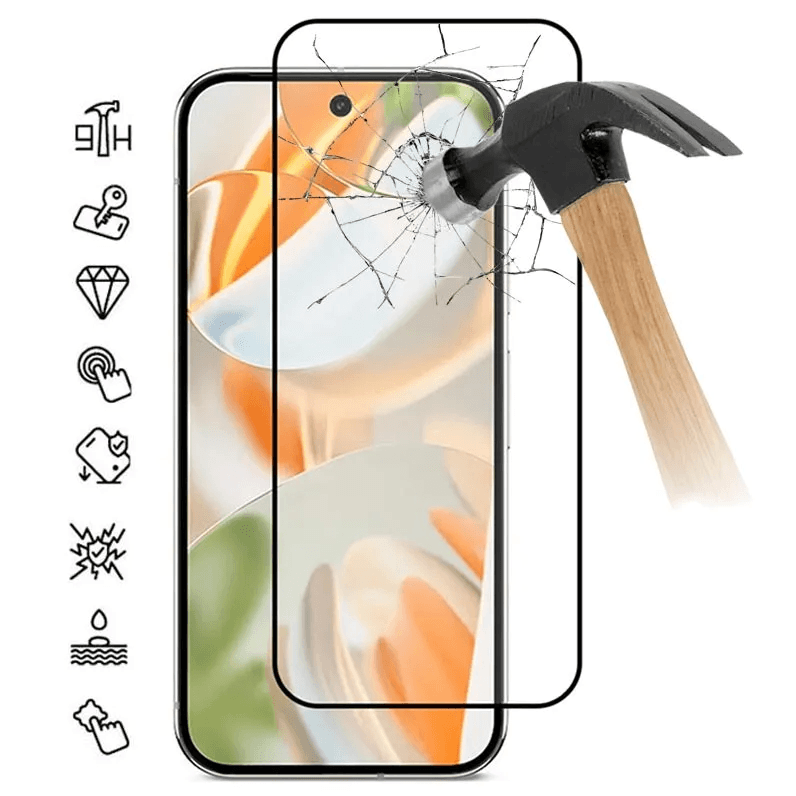 5D full cover Tempered glass Full Glue screen protector Motorola Edge 70 Pro / Извит стъклен скрийн протектор с лепило от вътрешната страна за Motorola Edge 70 Pro - черен кант