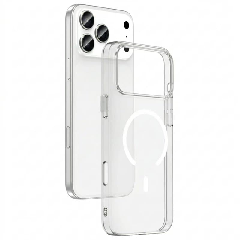 Силиконов калъф / кейс Clear Magsafe iPhone 17 Pro - прозрачен