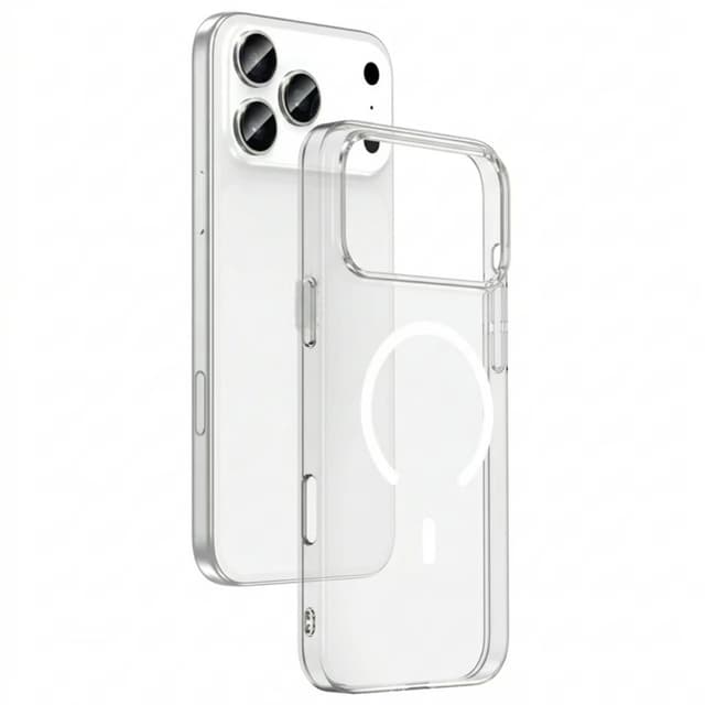 Силиконов калъф / кейс Clear Magsafe iPhone 17 Pro - прозрачен
