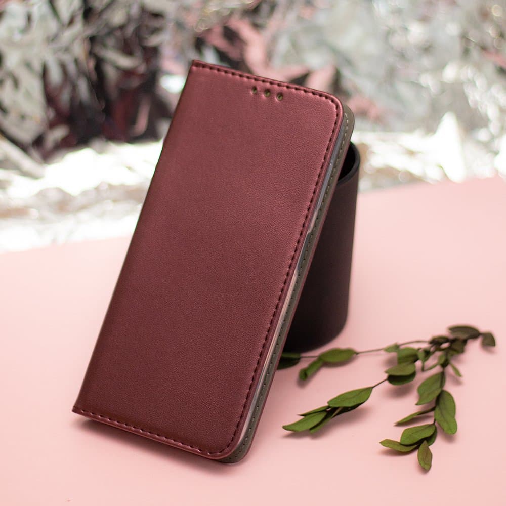 Кожен калъф Flip тефтер Motorola Moto G37 Magnet Book - бордо