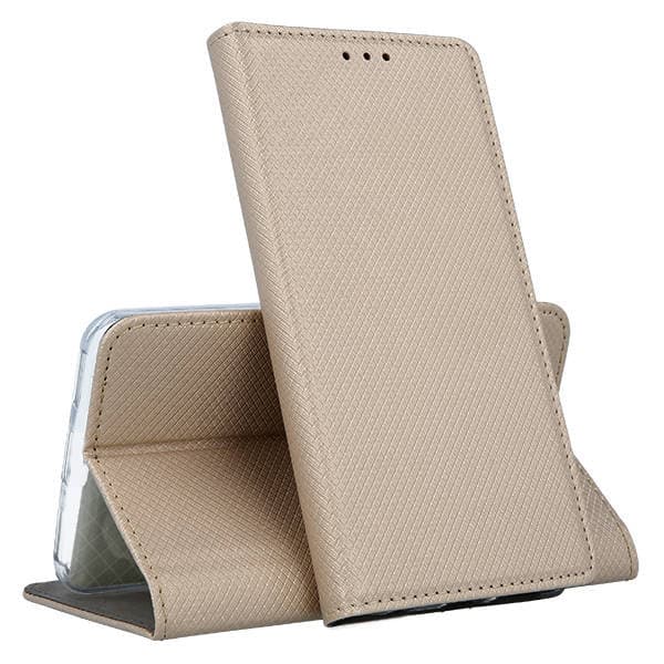 Кожен калъф Flip тефтер Xiaomi 17T Pro Magnet Book - златист