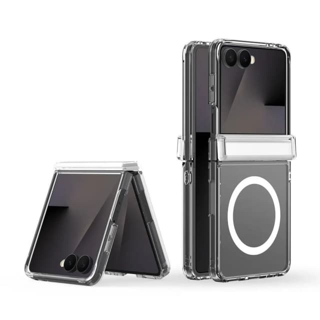 Луксозен твърд гръб / кейс / Crystal Case с безжично зареждане MagSafe за Samsung Z Flip 8