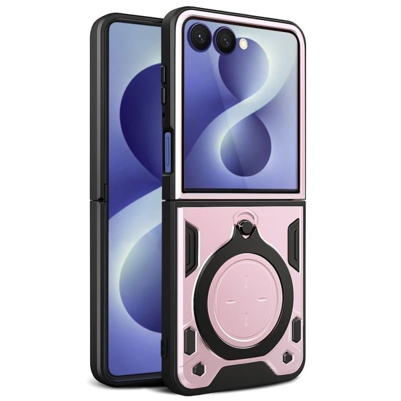 Удароустойчив твърд гръб / кейс за Samsung Z Flip 8 Armor case - Розов