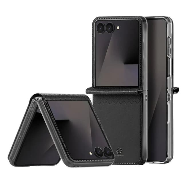 Кожен калъф Dux Ducis BRIL за Samsung Z Flip8 - Черен