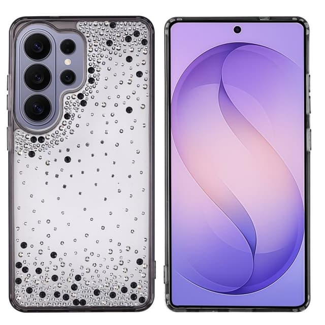 Луксозен твърд гръб за Samsung S26 Ultra Diamond case - Черен