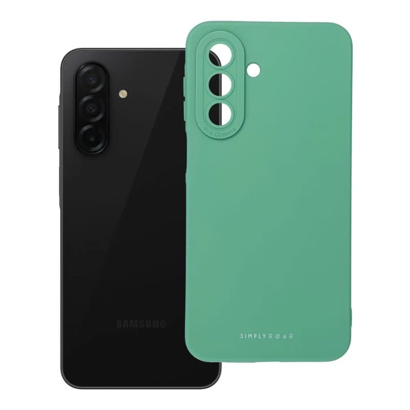 Силиконов калъф / гръб / Roar Space Case за Samsung A27 - Зелен със защита за камерата