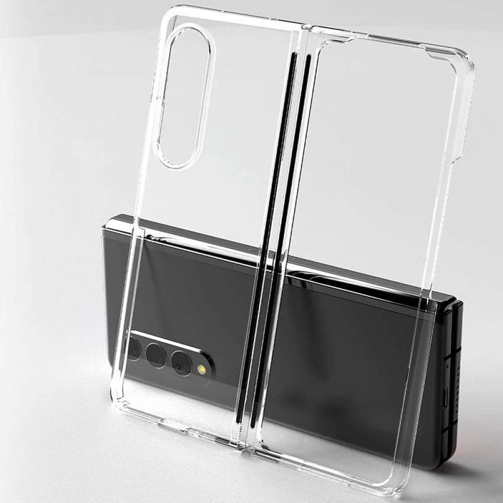 Луксозен твърд кейс за Samsung Z Fold8 - Прозрачен гръб