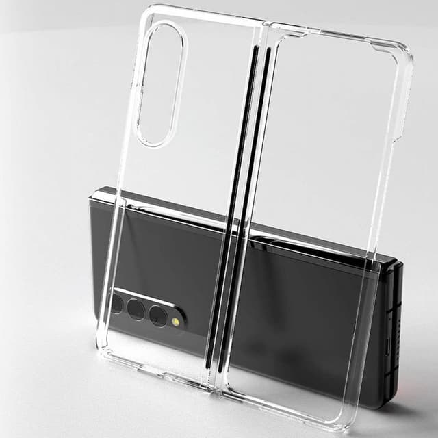 Луксозен твърд кейс за Samsung Z Fold8 - Прозрачен гръб
