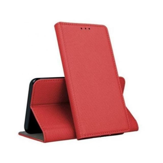 Кожен калъф / Flip тефтер / Magnet Book за Oppo A78 5G - Червен