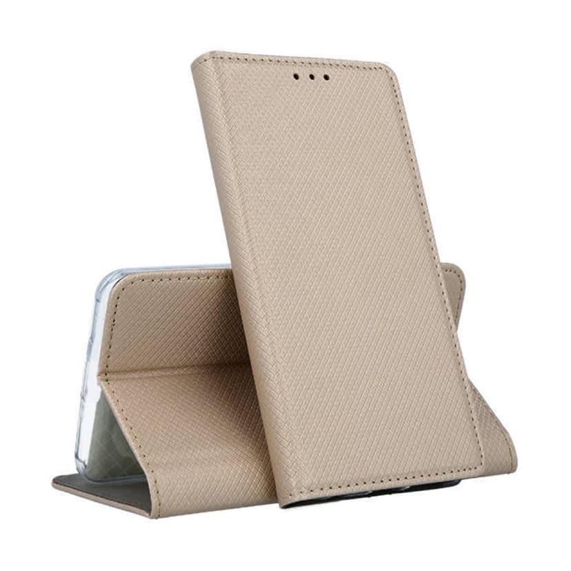 Кожен калъф / Flip тефтер / Magnet Book за Xiaomi 17T Pro - Златист