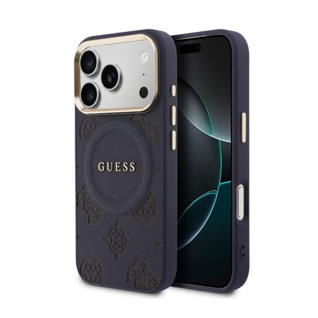 Оригинален кейс Guess Peony Hot Stamp MagSafe За iPhone 17 Pro