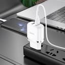 Мрежово зарядно устройство адаптер HOCO N4 Aspiring Dual Port (USB-A 2.4A) — снимка 4