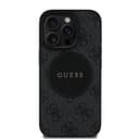 Оригинален кейс GUESS HC MAGSAFE PU 4G CIRCLE W/ CLASSIC LOGO iPhone 16 Pro - черен — снимка 3