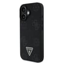 Оригинален кейс GUESS HC MAGSAFE GRAINED PU HOT STAMP TRIANGLE iPhone 16 - Черен — снимка 2