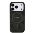 Оригинален кейс GUESS HC MAGSAFE PU 4G RING CLASSIC LOGO iPhone 17 Pro - Черен — снимка 3