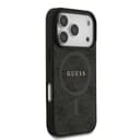Оригинален кейс GUESS HC MAGSAFE PU 4G RING CLASSIC LOGO iPhone 17 Pro - Черен — снимка 4