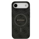 Оригинален кейс GUESS HC MAGSAFE PU 4G RING CLASSIC LOGO iPhone 17 Air - Черен — снимка 3