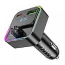FM Трансмитер за кола HOCO E81 30W с Bluetooth (1 USB + 1USB-C, microSD) — снимка 3