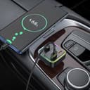 FM Трансмитер за кола HOCO E81 30W с Bluetooth (1 USB + 1USB-C, microSD) — снимка 5
