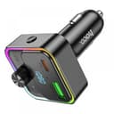 FM Трансмитер за кола HOCO E81 30W с Bluetooth (1 USB + 1USB-C, microSD) — снимка 7