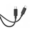 Кабел HOCO X88 USB-C към USB-C, 60W, 2M – Черен — снимка 2