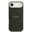 Оригинален кейс GUESS HC MAGSAFE PU W/ PEONY HOT STAMP iPhone 17 Air - Черен — снимка 3