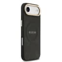 Оригинален кейс GUESS HC MAGSAFE PU W/ PEONY HOT STAMP iPhone 17 Air - Черен — снимка 4