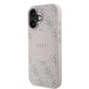Оригинален кейс GUESS HC MAGSAFE PU 4G CIRCLE W/ CLASSIC LOGO iPhone 16 - Розов — снимка 2