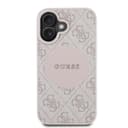 Оригинален кейс GUESS HC MAGSAFE PU 4G CIRCLE W/ CLASSIC LOGO iPhone 16 - Розов — снимка 3