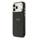 Оригинален кейс GUESS HC MAGSAFE PU W/ PEONY HOT STAMP iPhone 17 Pro Max - Черен — снимка 6