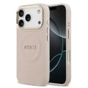 Оригинален кейс GUESS HC MAGSAFE PU W/ PEONY HOT STAMP iPhone 17 Pro - Розов — снимка 1