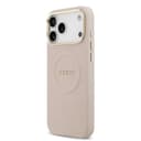 Оригинален кейс GUESS HC MAGSAFE PU W/ PEONY HOT STAMP iPhone 17 Pro Max - Розов — снимка 2