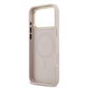 Оригинален кейс GUESS HC MAGSAFE PU W/ PEONY HOT STAMP iPhone 17 Pro Max - Розов — снимка 7