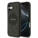 Оригинален кейс GUESS HC MAGSAFE PU 4G CIRCLE W/ CLASSIC LOGO iPhone 17 - Черен — снимка 1