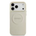 Оригинален кейс GUESS HC MAGSAFE PU W/ PEONY HOT STAMP iPhone 17 Pro Max - Бежов — снимка 3
