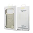 Оригинален кейс GUESS HC MAGSAFE PU W/ PEONY HOT STAMP iPhone 17 Pro Max - Бежов — снимка 8