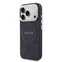Оригинален кейс GUESS HC MAGSAFE PU W/ PEONY HOT STAMP iPhone 17 Pro - Тъмносин — снимка 2