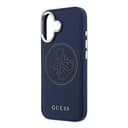 Оригинален кейс GUESS HC MAGSAFE PU W/ PERFORATED 4G iPhone 17 - Тъмносин — снимка 6