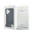 Оригинален кейс GUESS HC MAGSAFE PU W/ PERFORATED 4G iPhone 17 - Тъмносин — снимка 8