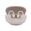 Безжични Bluetooth слушалки GUESS OWS METALLIC PINK FINISH ELECTROPLATED PARTS CLASSIC LOGO - Розови — снимка 1