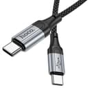 Кабел за бързо зареждане и данни HOCO X102 “Fresh” 60W Type-C към Type-C (1 метър) – Черен — снимка 5