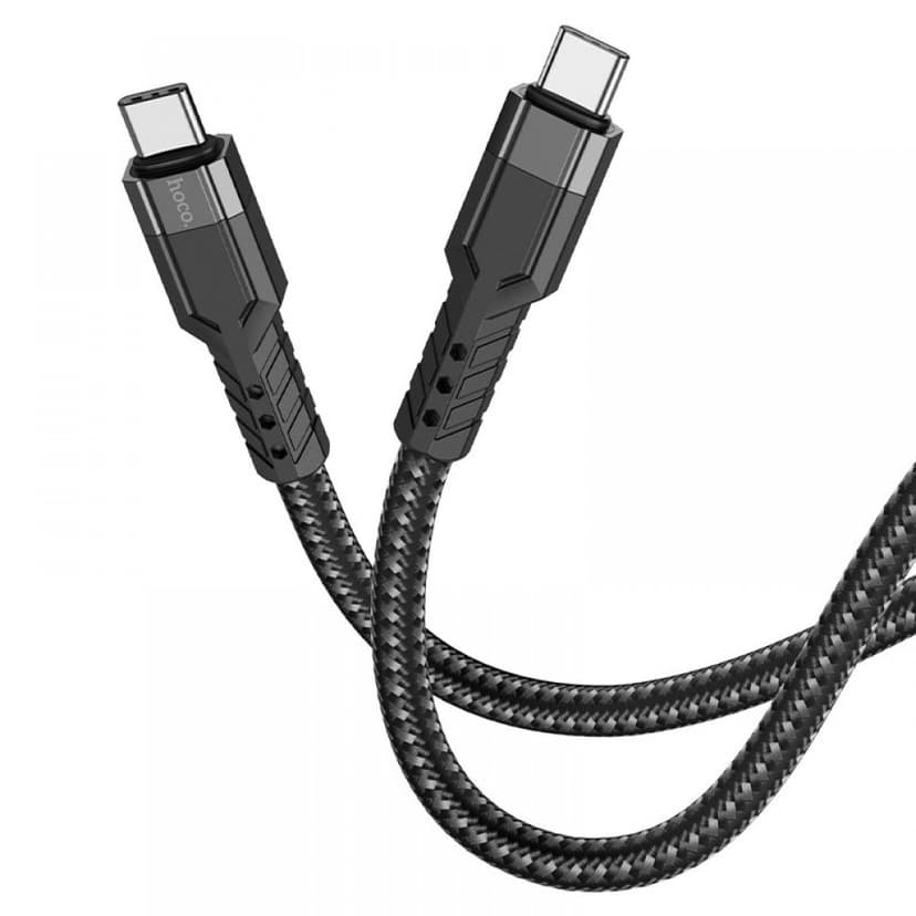 Кабел за бързо зареждане HOCO U110 60W Type-C към Type-C (1.2M) – Черен