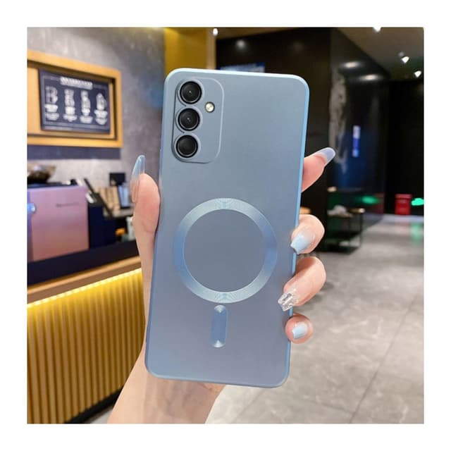 Силиконов калъф / гръб / TPU кейс Electro case MagSafe за Samsung A18 - Син
