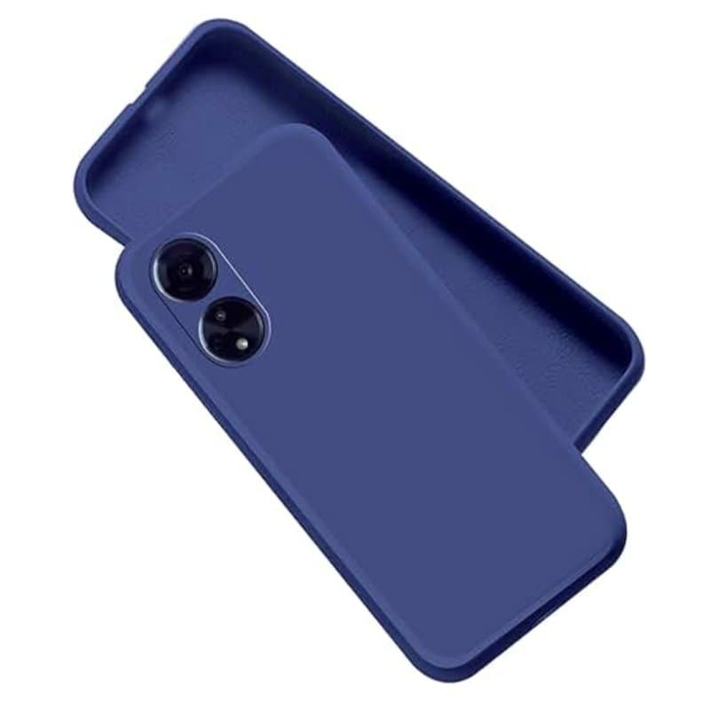 Силиконов калъф / гръб / Nano TPU за Oppo A58 5G - Син гръб със защита за камерата