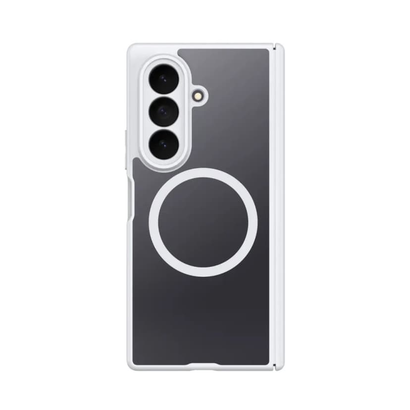 Луксозен твърд гръб / кейс за Samsung Z Fold 8 Ultra Dux Ducis EXPN с Magsafe case - Бял