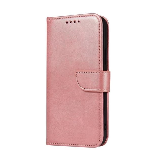 Луксозен кожен калъф / Magnet Book със стойка за Samsung A18 - Розов