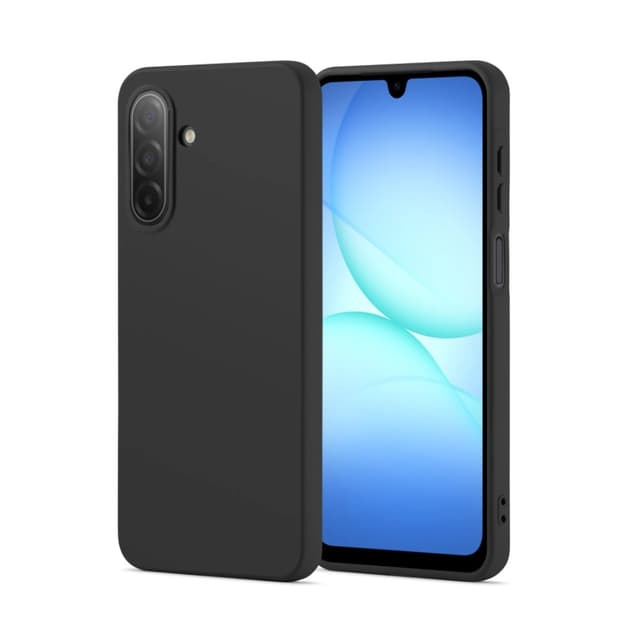 Силиконов калъф / гръб / TPU кейс за Samsung A18 - черен гръб със защита за камерата / мат